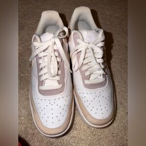 Custom Nike Court Vision Style Sneakers Neutral Blush + Tan | Women’s Size 10
